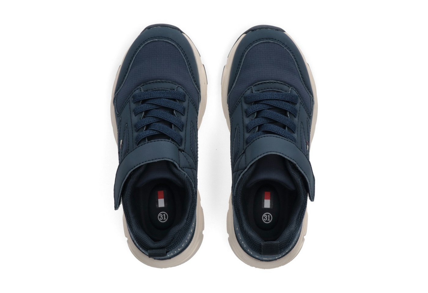 Tommy Hilfiger Sneaker Freizeitschuh, Halbschuh, Slipper mit elastischen Schnürsenkeln – Bild 4 von 5