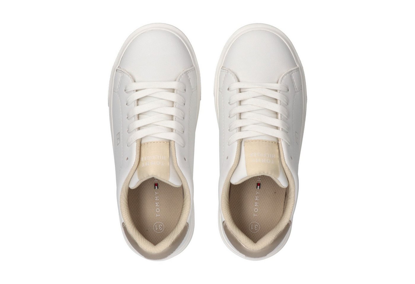 Tommy Hilfiger Sneaker Freizeitschuh, Halbschuh, Schnürer mit Kontrastbesatz – Bild 4 von 5
