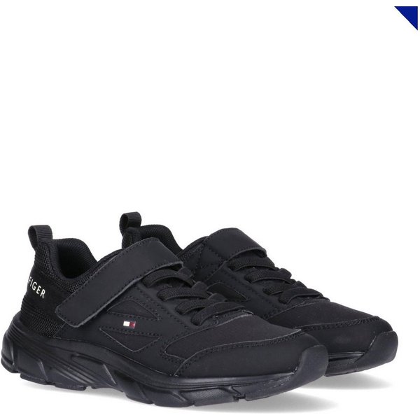 Tommy Hilfiger Sneaker Freizeitschuh, Halbschuh, Slipper mit elastischen Schnürsenkeln