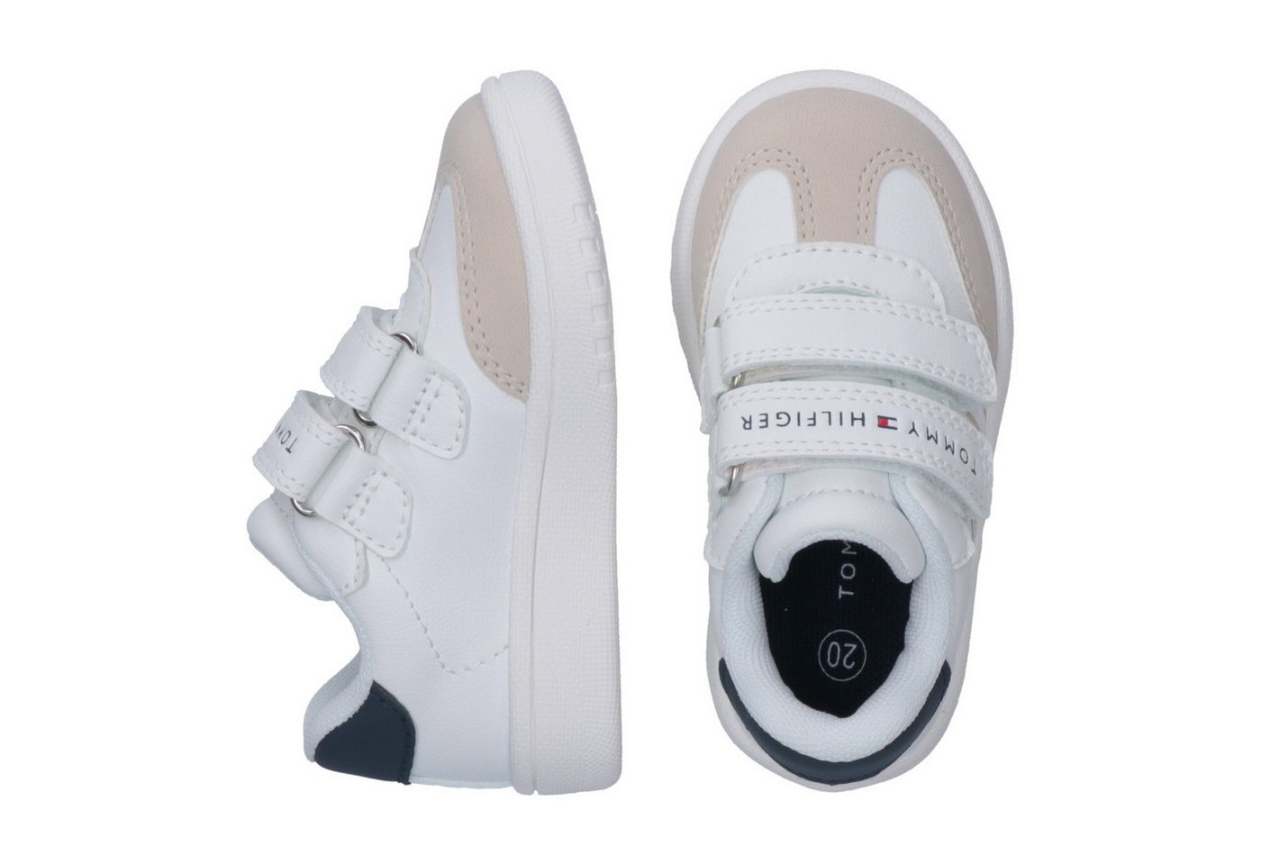 Tommy Hilfiger Sneaker Freizeitschuh, Halbschuh, Klettschuh im Retro Look – Bild 4 von 5
