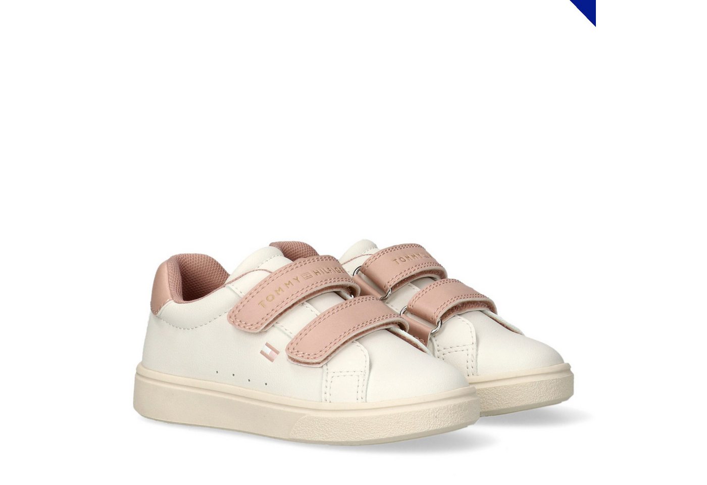 Tommy Hilfiger Sneaker Freizeitschuh, Halbschuh, Klettschuh mit Kontrastbesatz – Bild 2 von 5