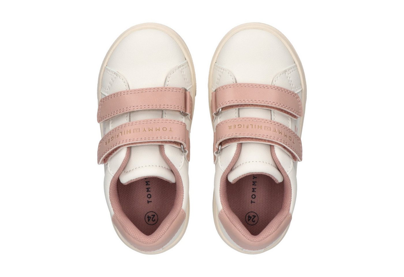 Tommy Hilfiger Sneaker Freizeitschuh, Halbschuh, Klettschuh mit Kontrastbesatz – Bild 3 von 5