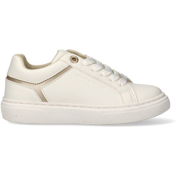 Tommy Hilfiger Sneaker Freizeitschuh, Schnürschuh mit Besatz in Metallicoptik