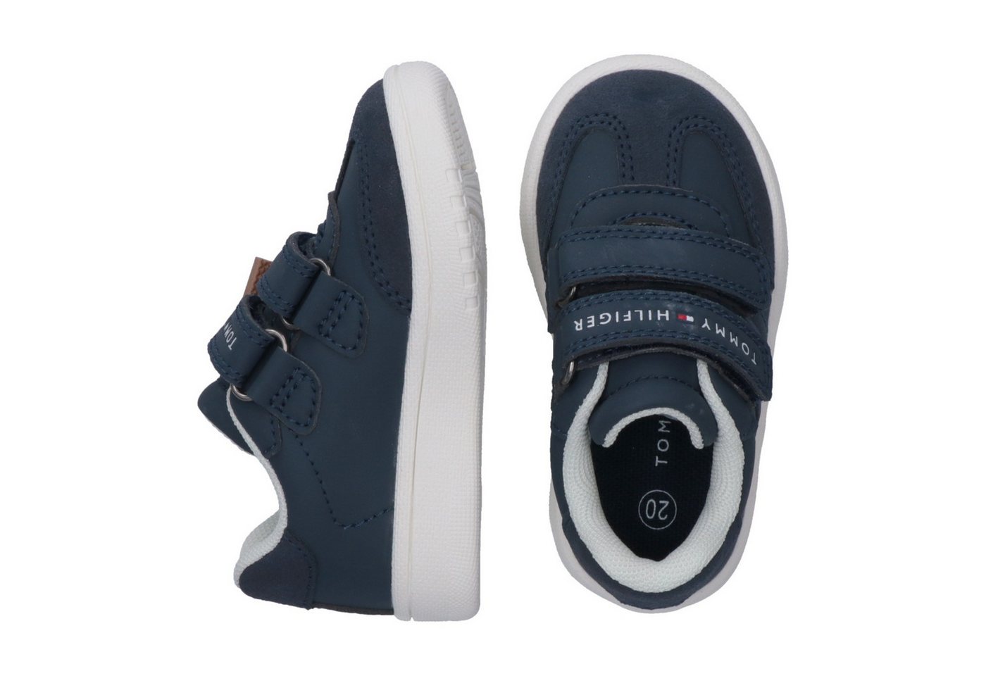 Tommy Hilfiger Sneaker Freizeitschuh, Halbschuh, Klettschuh im Retro Look – Bild 4 von 5