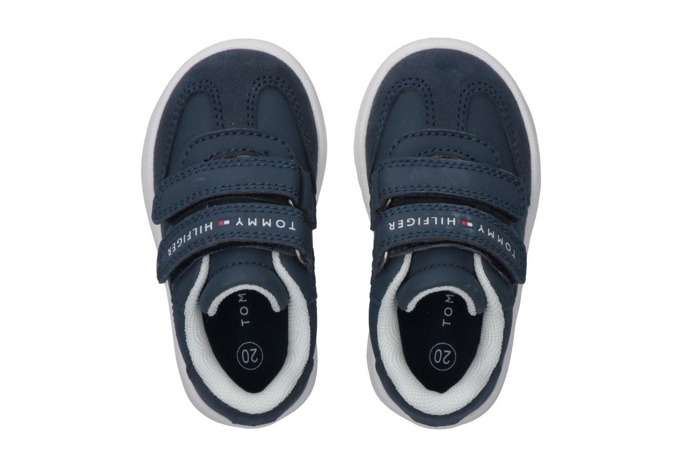 Tommy Hilfiger Sneaker Freizeitschuh, Halbschuh, Klettschuh im Retro Look – Bild 5 von 5
