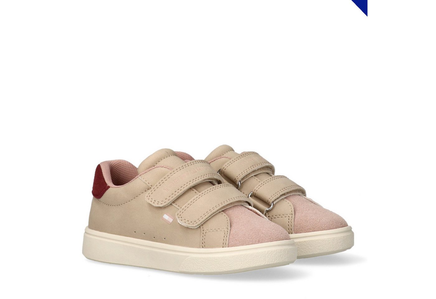 Tommy Hilfiger Sneaker Freizeitschuh, Halbschuh, Klettschuh mit Kontrastbesatz – Bild 2 von 5