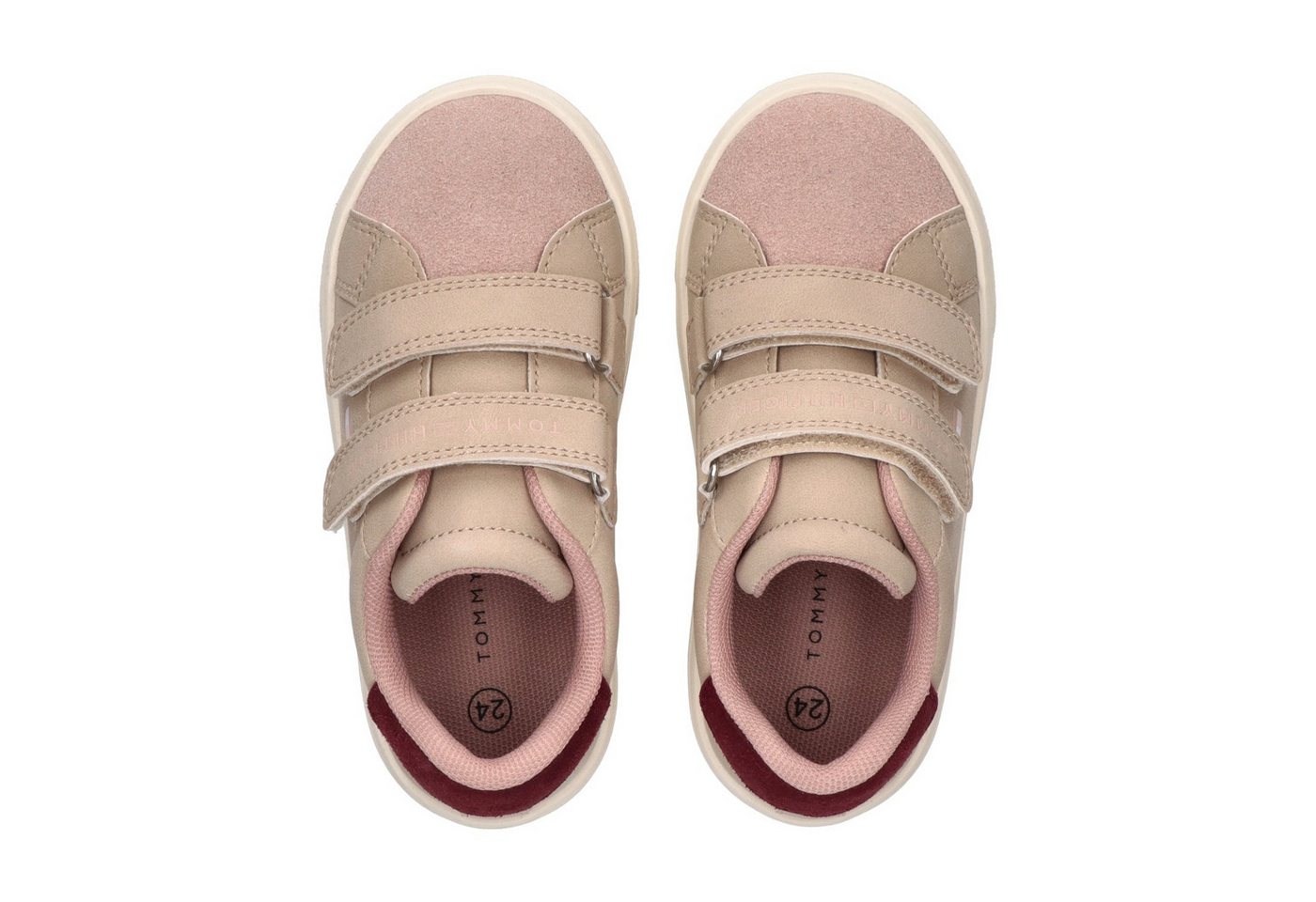 Tommy Hilfiger Sneaker Freizeitschuh, Halbschuh, Klettschuh mit Kontrastbesatz – Bild 3 von 5