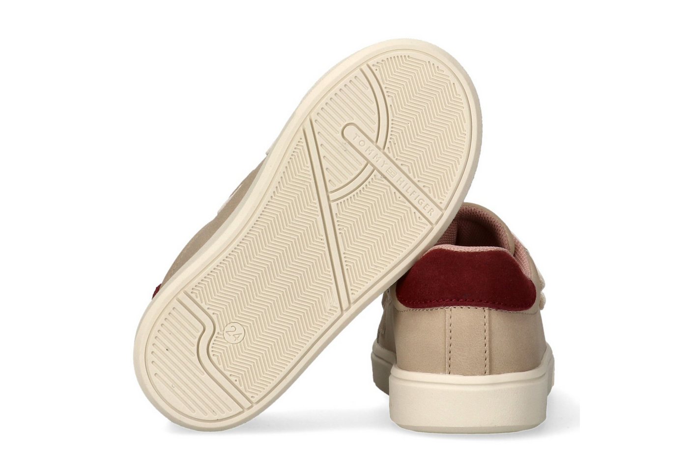 Tommy Hilfiger Sneaker Freizeitschuh, Halbschuh, Klettschuh mit Kontrastbesatz – Bild 5 von 5