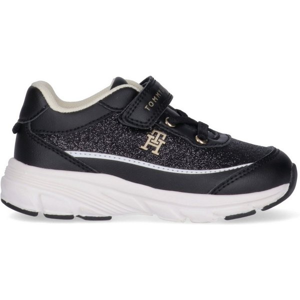 Tommy Hilfiger Sneaker Freizeitschuh, Halbschuh mit modischem Glitzerbesatz