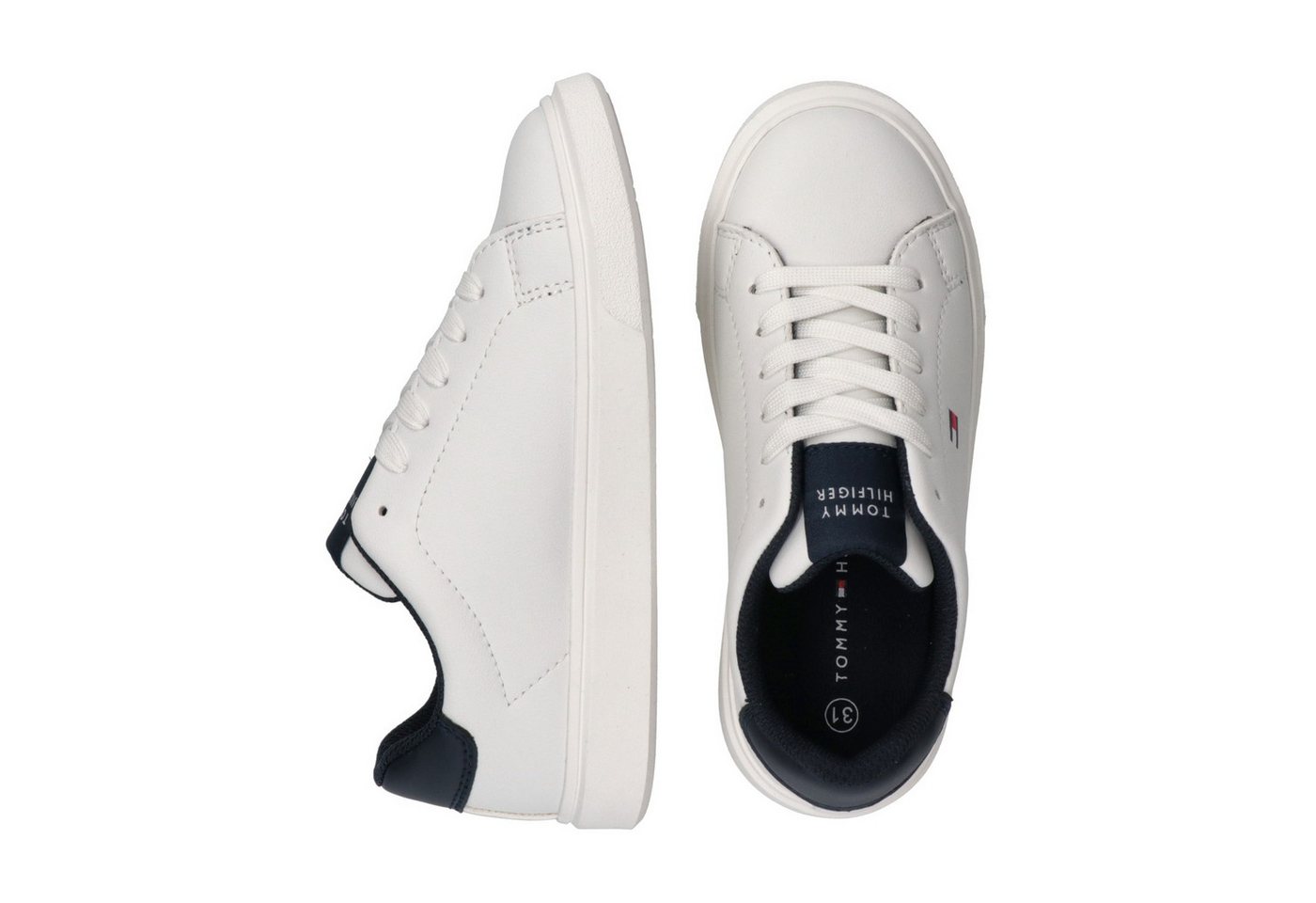 Tommy Hilfiger Sneaker Freizeitschuh, Halbschuh, Schnürer mit dezenten Ziernähten – Bild 5 von 5
