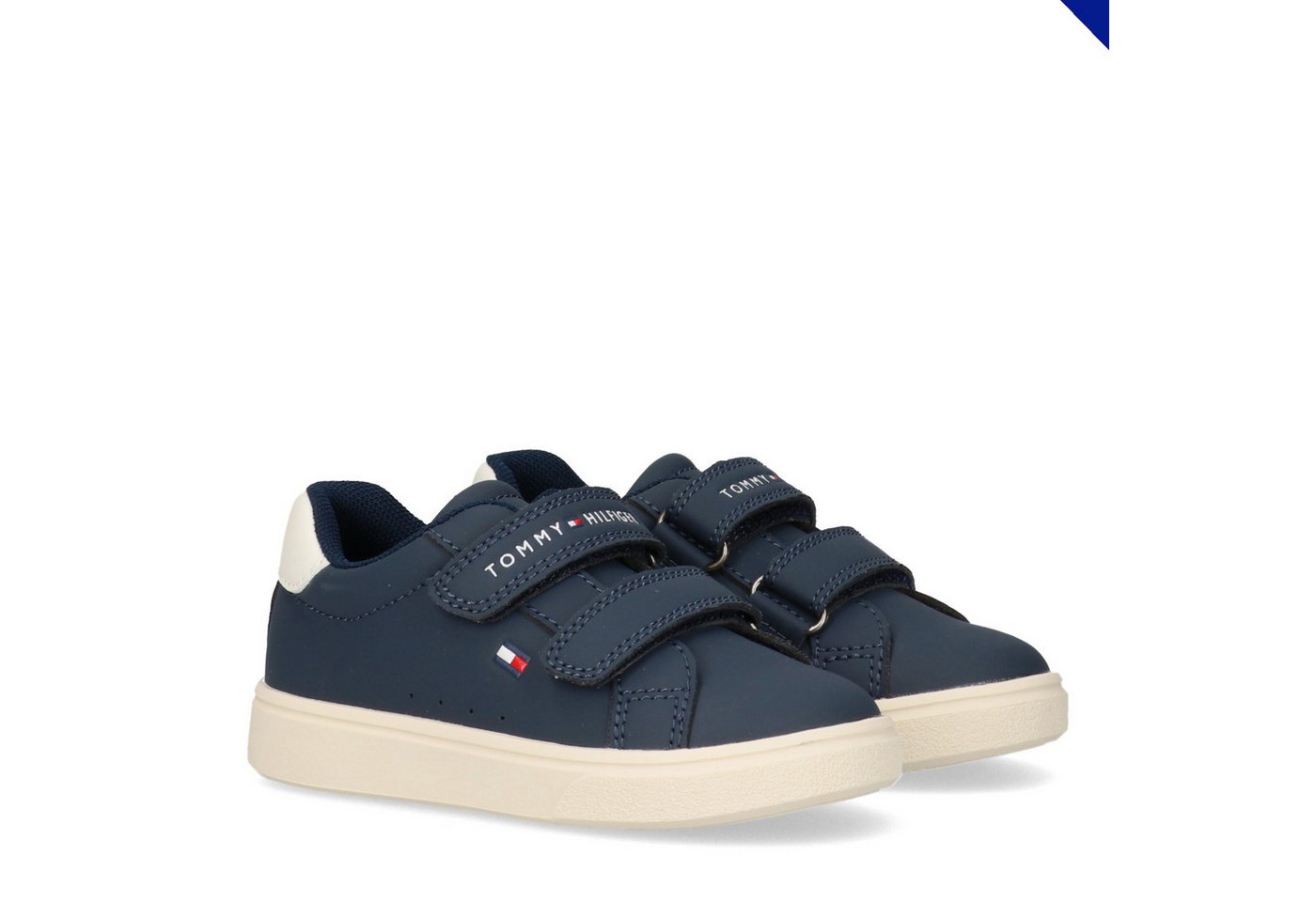 Tommy Hilfiger Sneaker Halbschuh, Klettschuh im sportlichen Retro-Design – Bild 2 von 5