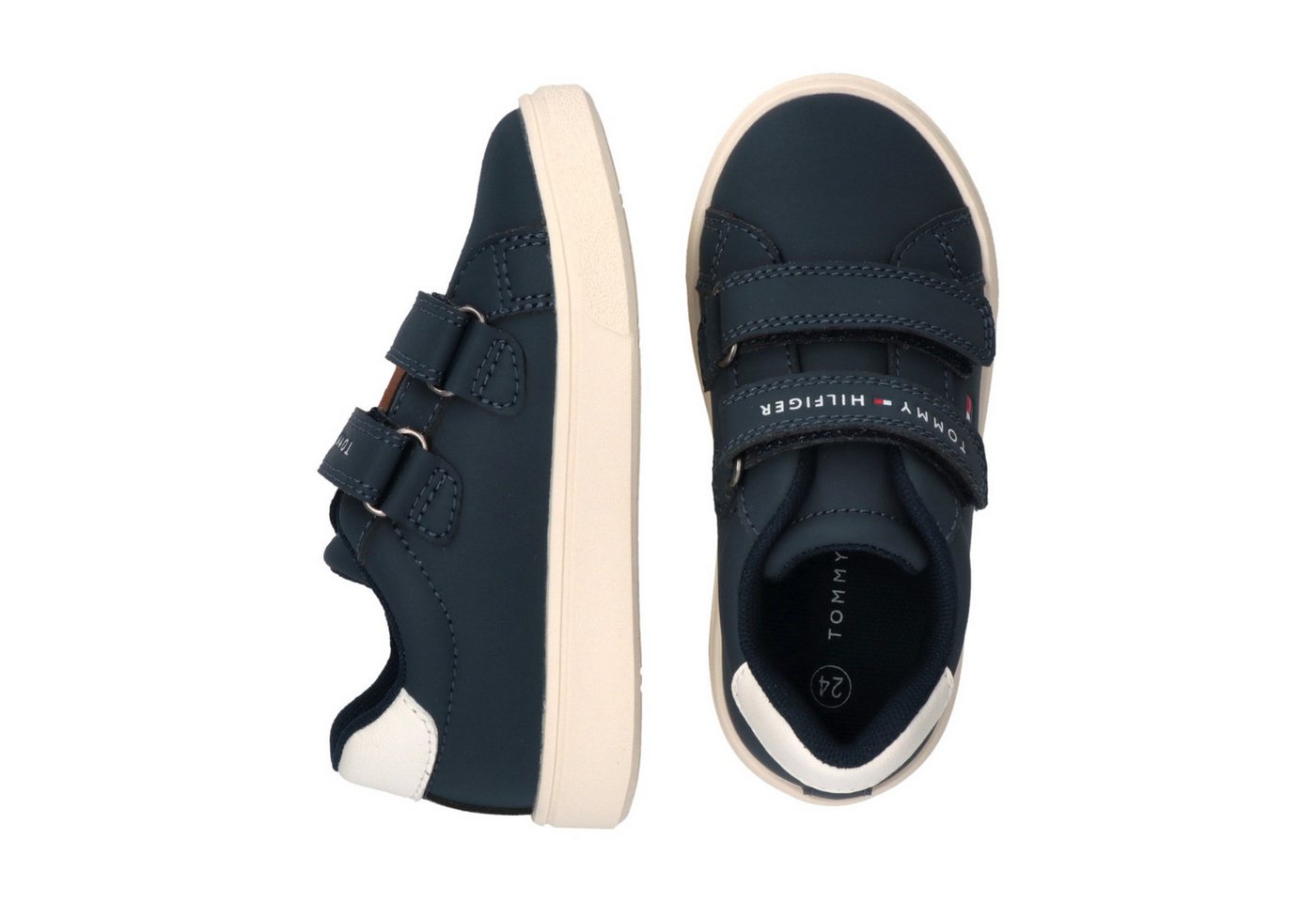 Tommy Hilfiger Sneaker Halbschuh, Klettschuh im sportlichen Retro-Design – Bild 4 von 5