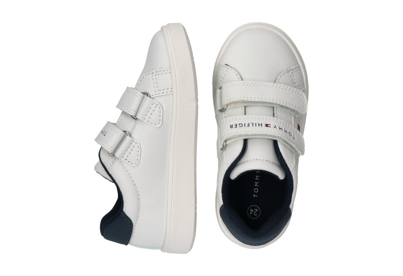 Tommy Hilfiger Sneaker Halbschuh, Klettschuh im sportlichen Retro-Design – Bild 4 von 5