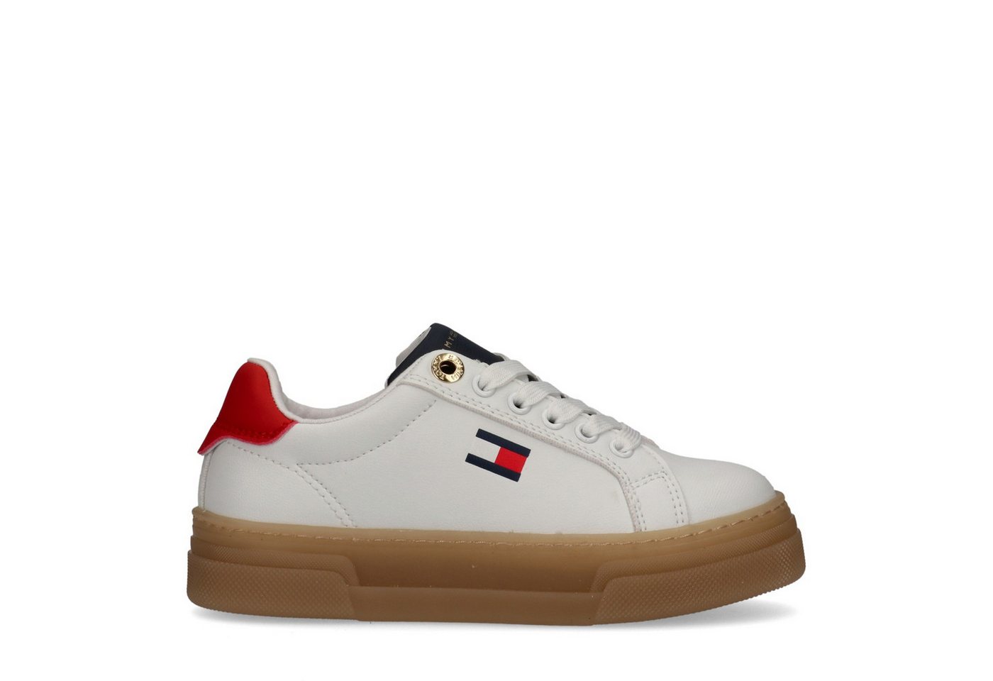 Tommy Hilfiger Sneaker Retro Sneaker, Schnürschuh, Halbschuh mit Plateausohle – Bild 3 von 5