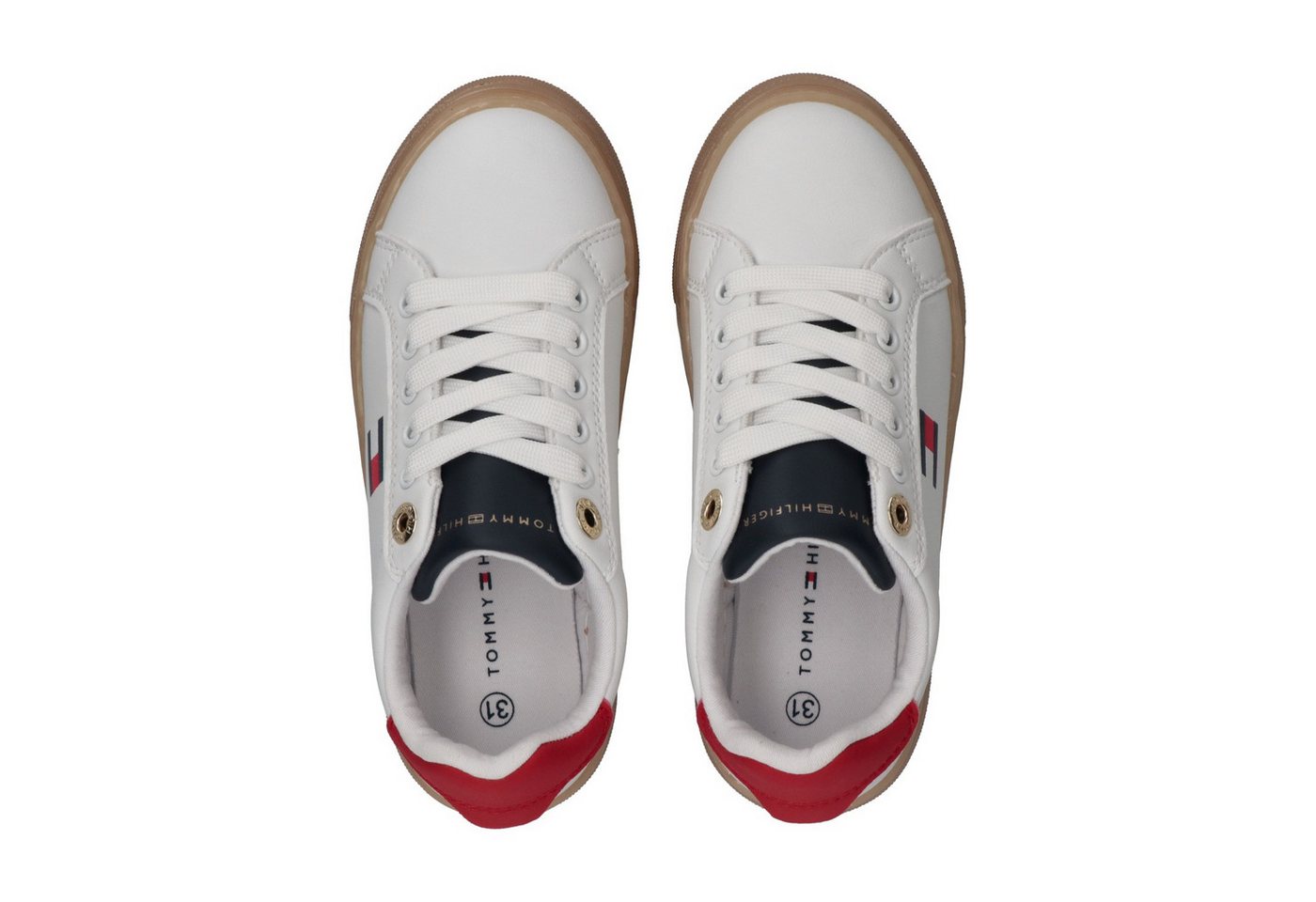 Tommy Hilfiger Sneaker Retro Sneaker, Schnürschuh, Halbschuh mit Plateausohle – Bild 5 von 5