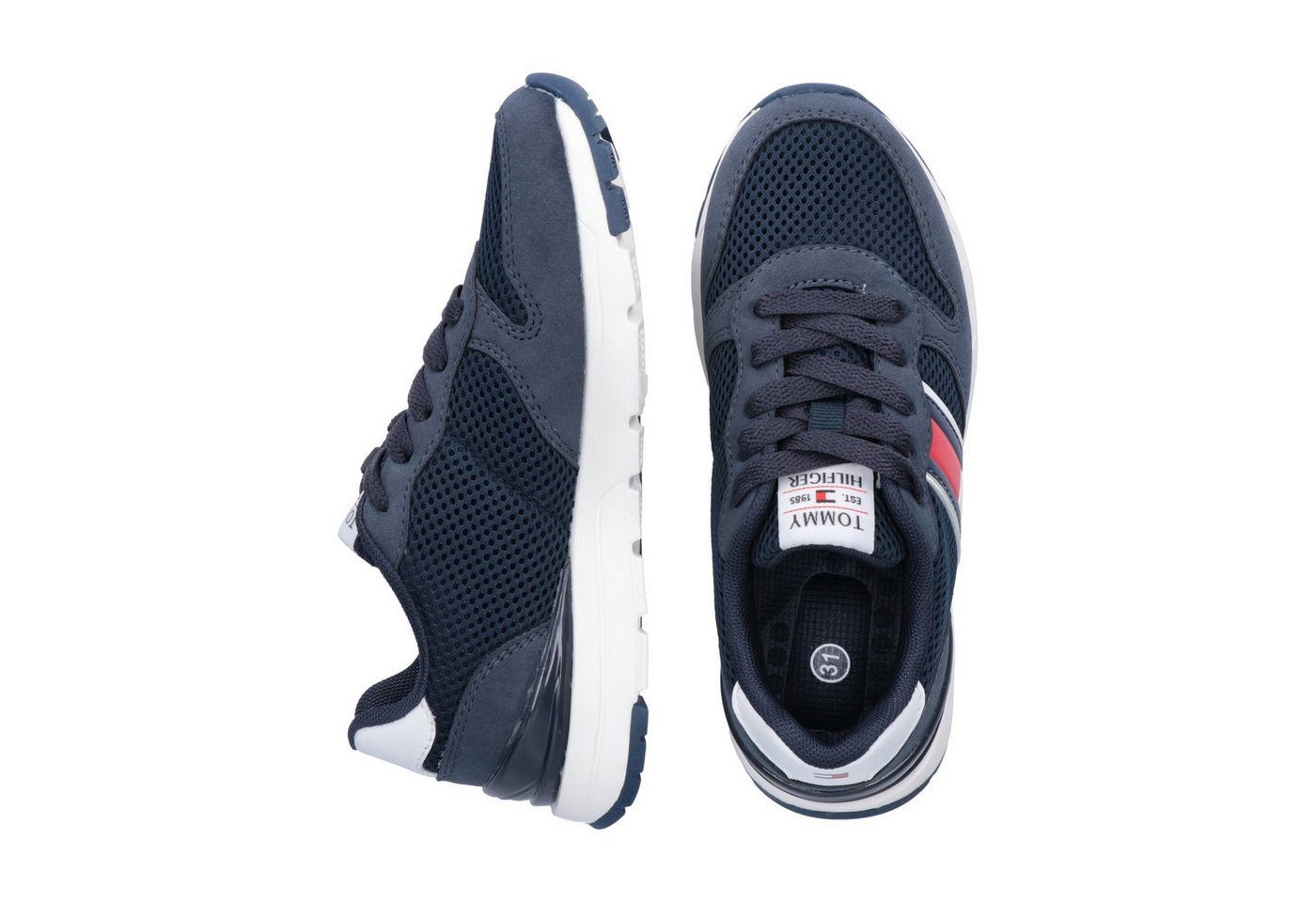 Tommy Hilfiger Sneaker Running Sneaker, Schnürschuh im Materialmix – Bild 4 von 5