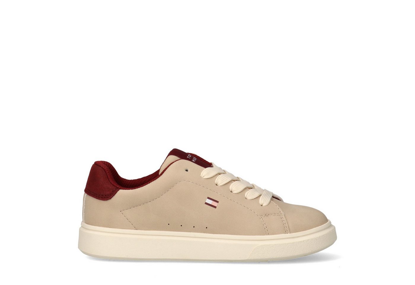 Tommy Hilfiger Sneaker Schnürer, Halbschuh, Kinderschuh mit Kontrastbesatz an der Ferse – Bild 3 von 5