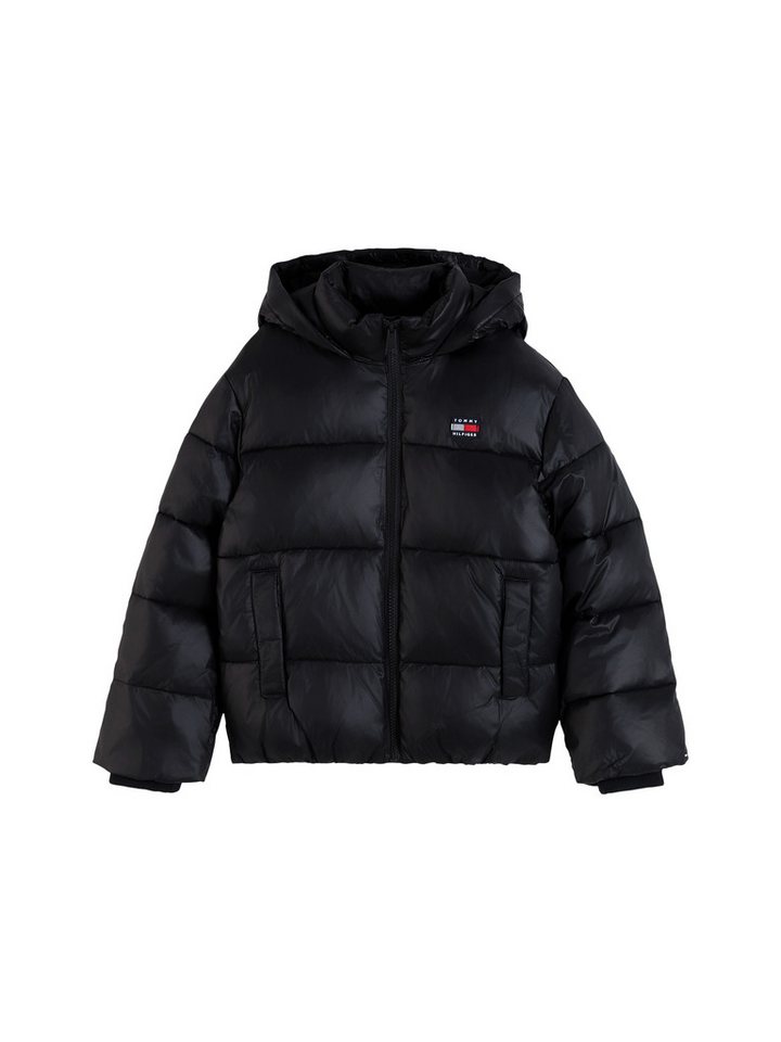 Tommy Hilfiger Steppjacke mit Kapuze, Regular Fit, leicht glänzendes Material – Bild 5 von 5