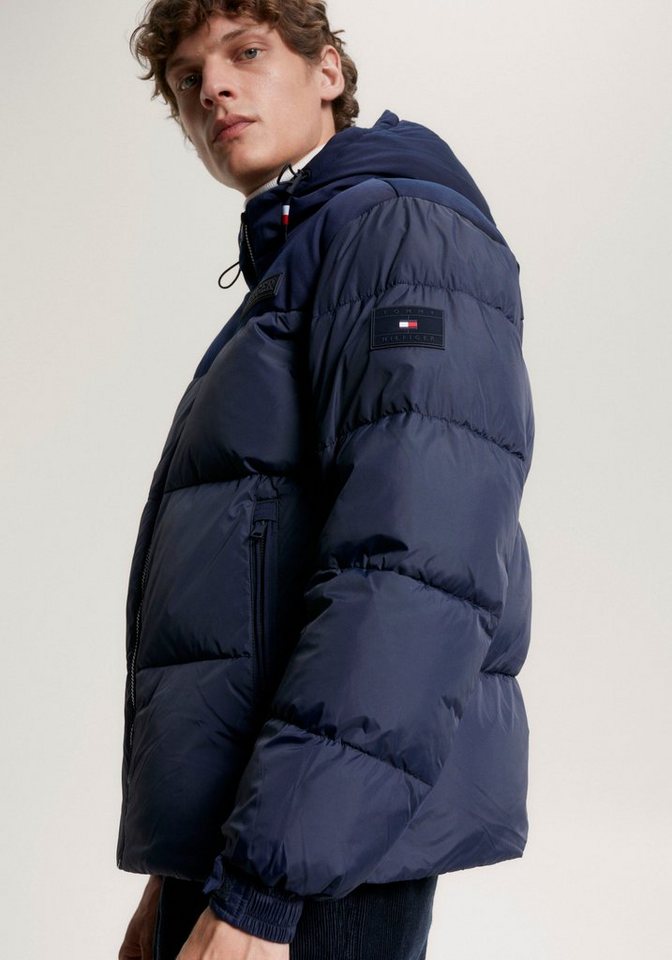 Tommy Hilfiger Steppjacke NEW YORK HOODED JACKET hochgeschlossene Winterjacke, wasserabweisend, verstellbare Ärmel – Bild 3 von 5