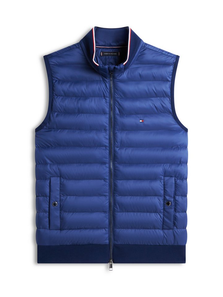Tommy Hilfiger Steppweste MIX MEDIA Stehkragen, 2-Wege-Reißverschluss – Bild 4 von 5