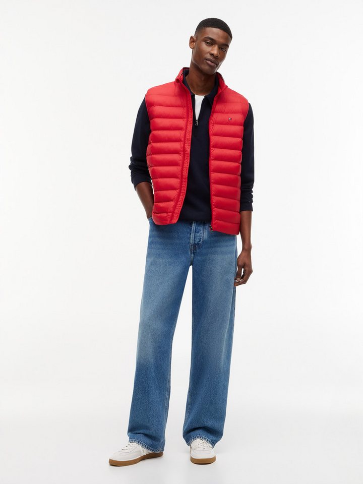 Tommy Hilfiger Steppweste PACKABLE RECYCLED VEST mit Logostickerei – Bild 4 von 5