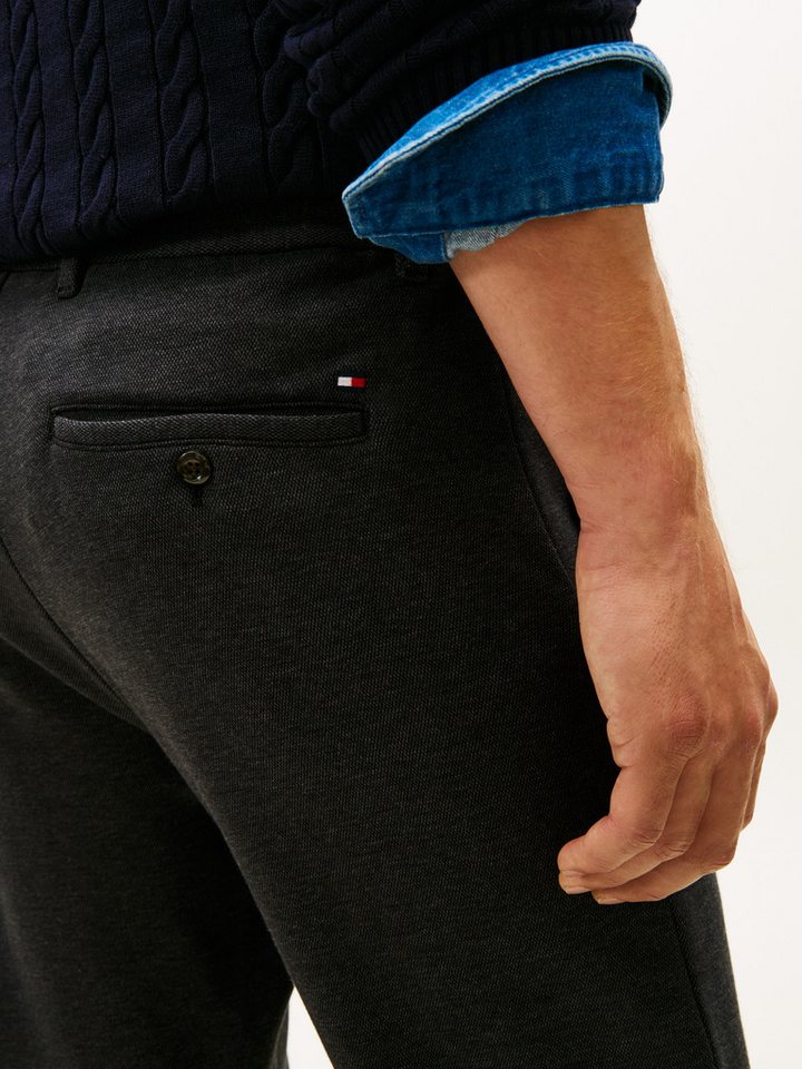 Tommy Hilfiger Stoffhose HARLEM TWO TONE Pique, tapered fit – Bild 2 von 5