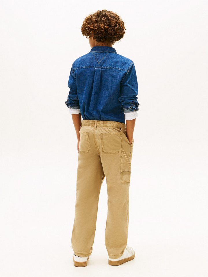 Tommy Hilfiger Stoffhose HERRINGBONE RELAXED WORKER PANT Kinder bis 16 Jahre – Bild 5 von 5