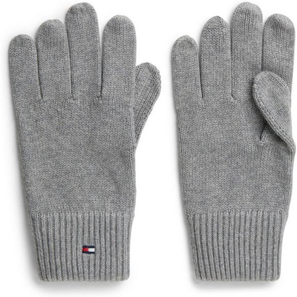 Tommy Hilfiger Strickhandschuhe ESSENTIALS FLAG GLOVES mit Kaschmir-Anteil, Logostickerei