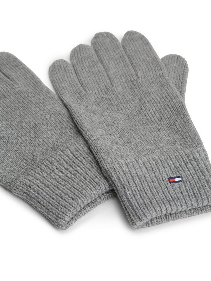 Tommy Hilfiger Strickhandschuhe ESSENTIALS FLAG GLOVES mit Kaschmir-Anteil, Logostickerei – Bild 3 von 5