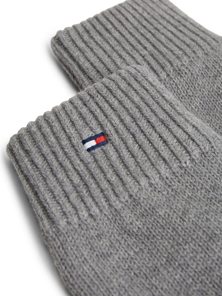 Tommy Hilfiger Strickhandschuhe ESSENTIALS FLAG GLOVES mit Kaschmir-Anteil, Logostickerei – Bild 4 von 5