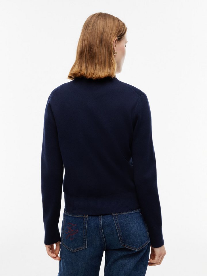 Tommy Hilfiger Strickjacke COTTON FULL NEEDLE REG JACKET Baumwollmischung – Bild 3 von 5