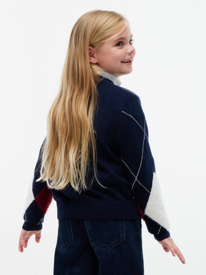 Tommy Hilfiger Strickjacke mit Wolle, Regular Fit, Kinder bis 16 Jahre – Bild 3 von 5
