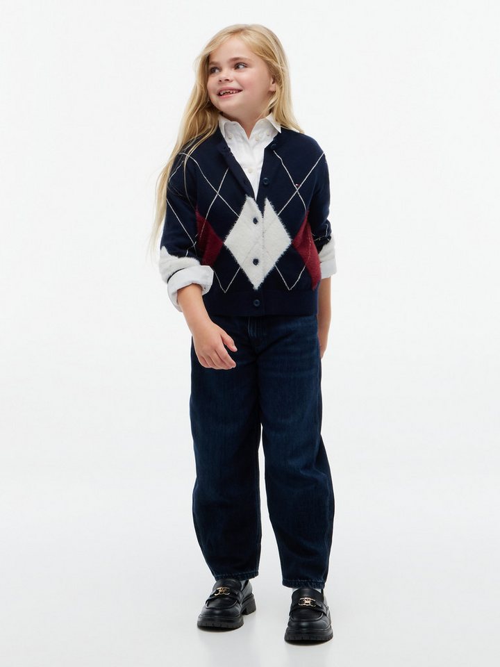 Tommy Hilfiger Strickjacke mit Wolle, Regular Fit, Kinder bis 16 Jahre – Bild 4 von 5