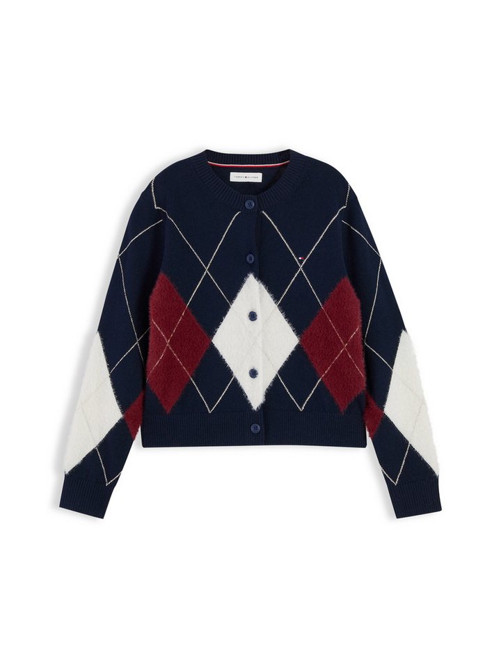 Tommy Hilfiger Strickjacke mit Wolle, Regular Fit, Kinder bis 16 Jahre – Bild 5 von 5