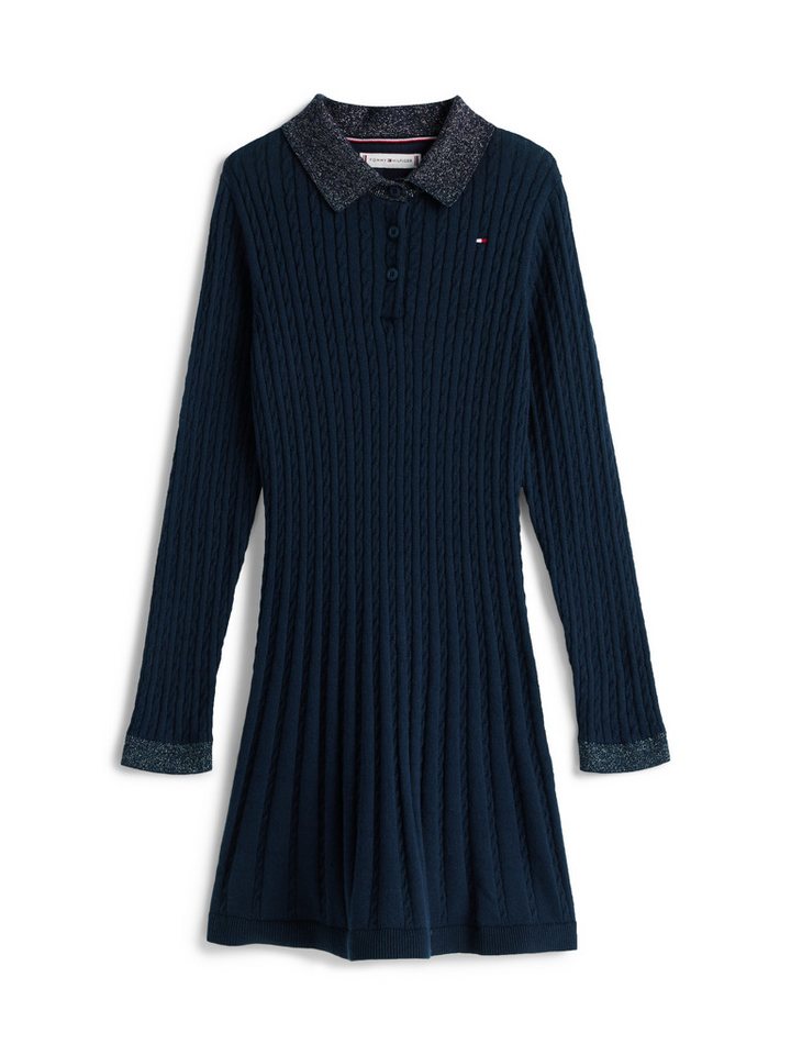Tommy Hilfiger Strickkleid MINI CABLE SWEATER DRESS Regular fit, für Kinder bis 16 Jahre – Bild 4 von 5