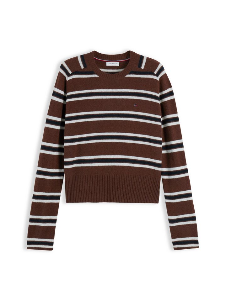 Tommy Hilfiger Strickpullover C-NK SOFT WOOL JERSEY SLM SWT aus reiner Wolle – Bild 5 von 5