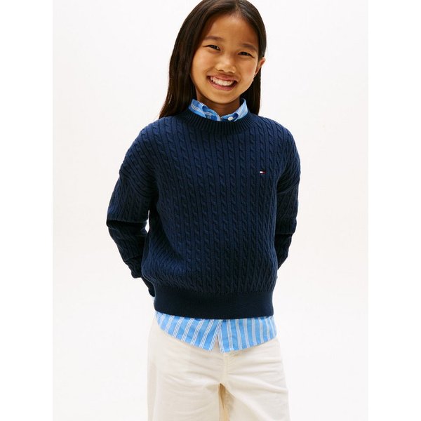 Tommy Hilfiger Strickpullover CABLE SWEATER Kinder bis 16 Jahre