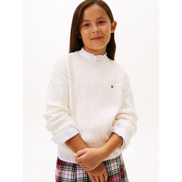 Tommy Hilfiger Strickpullover CABLE SWEATER Kinder bis 16 Jahre