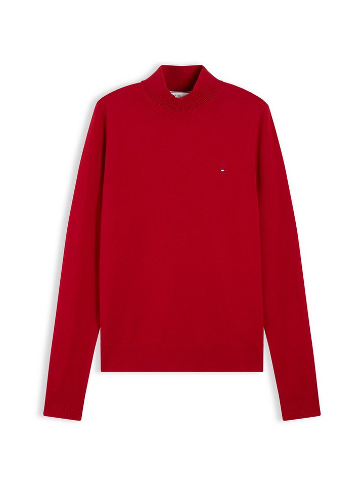 Tommy Hilfiger Strickpullover COTTON JERSEY SLIM MK-NK SWT Baumwollmischung, slim fit – Bild 5 von 5
