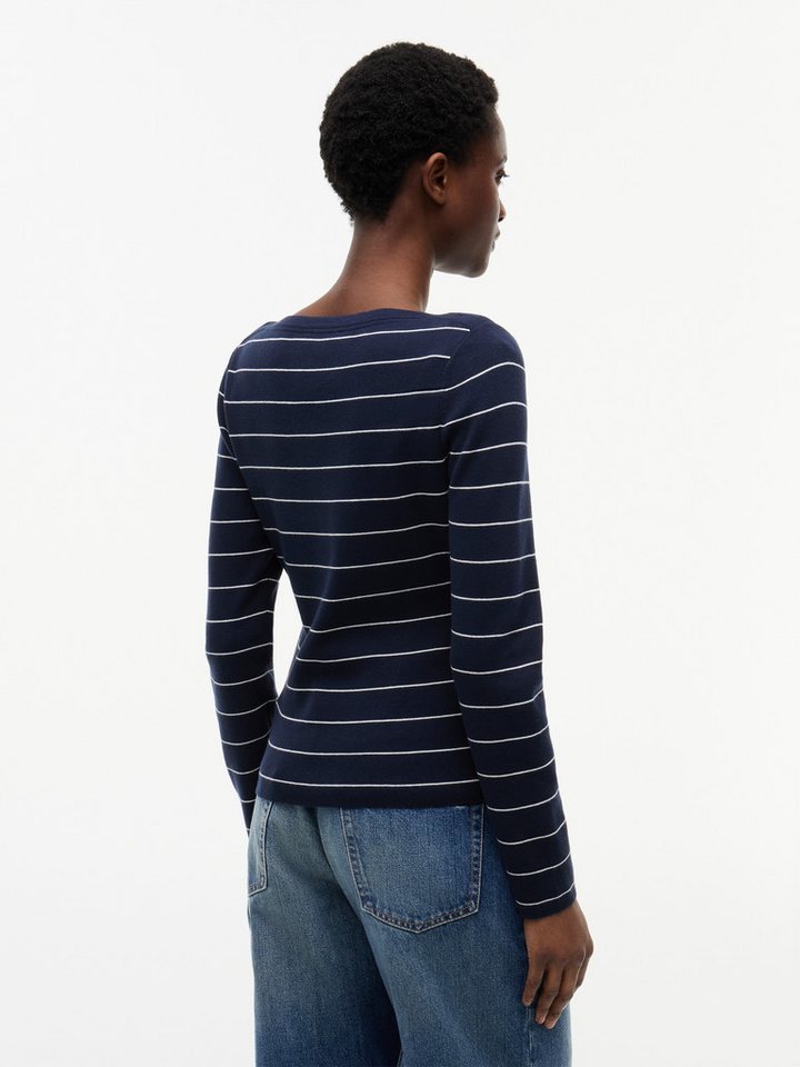 Tommy Hilfiger Strickpullover FULL NEEDLE BOAT-NK LS SWT Baumwollmischung – Bild 2 von 5