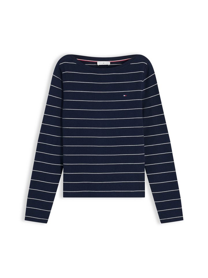 Tommy Hilfiger Strickpullover FULL NEEDLE BOAT-NK LS SWT Baumwollmischung – Bild 5 von 5