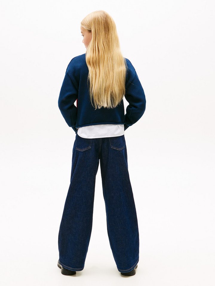 Tommy Hilfiger Strickpullover Kinder bis 16 Jahre, mit Rundhalsausschnitt – Bild 5 von 5