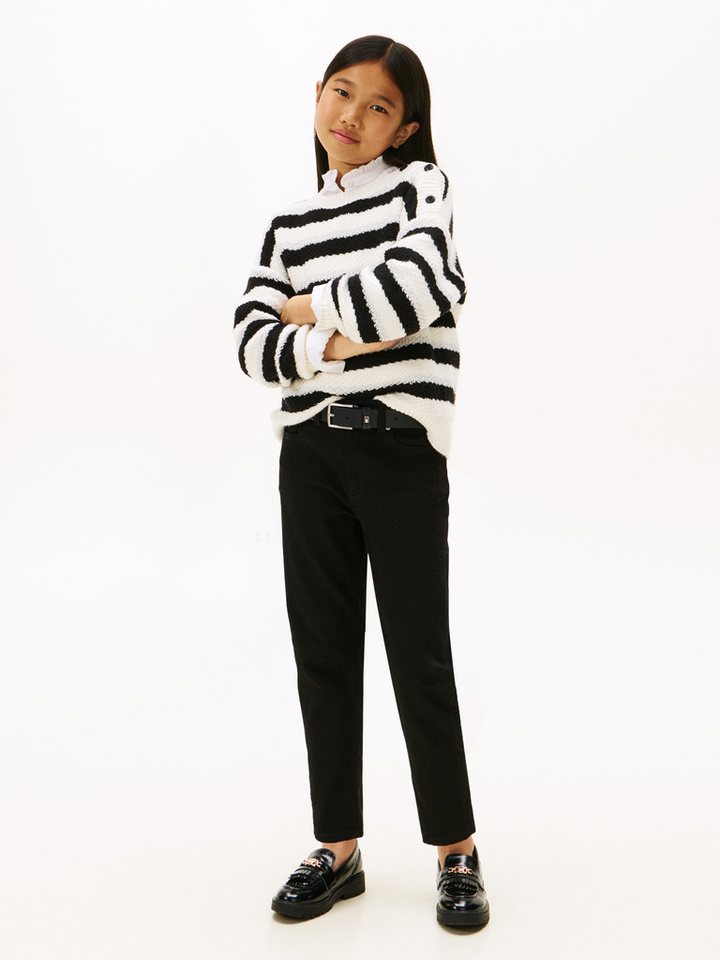Tommy Hilfiger Strickpullover LUREX STRIPE SWEATER Kinder bis 16 Jahre – Bild 3 von 5