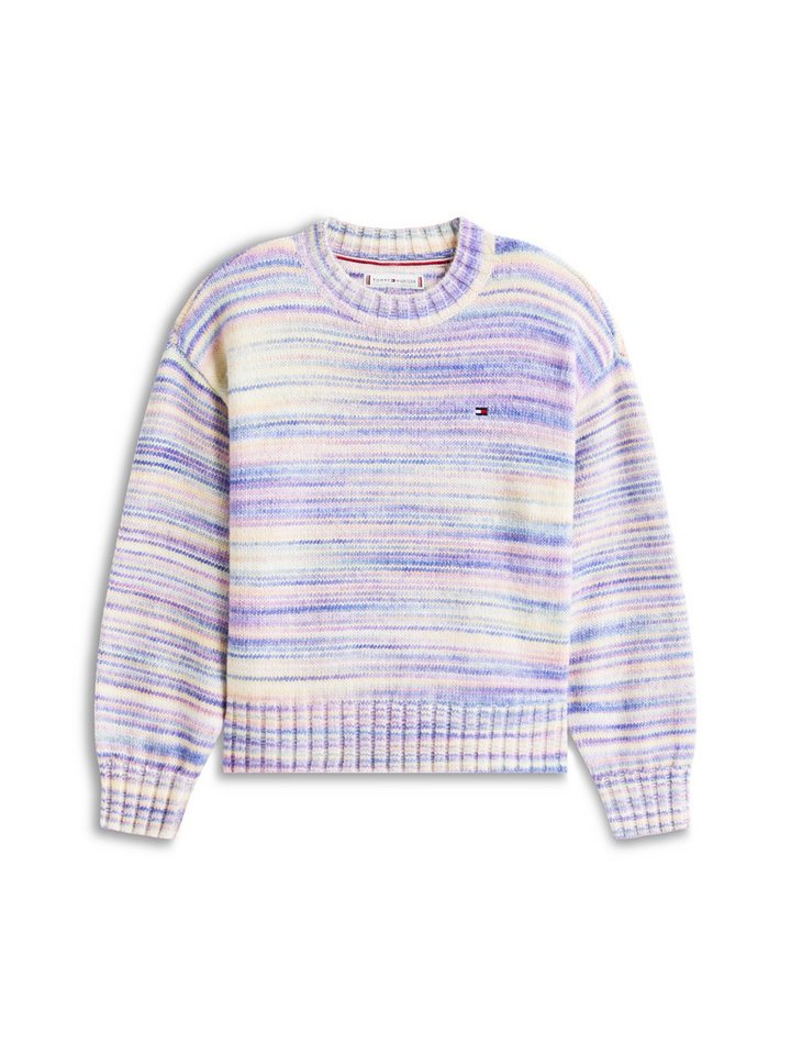 Tommy Hilfiger Strickpullover MELANGE SWEATER mit Woll-Anteil, Regular fit, Kinder bis 16 Jahre – Bild 4 von 5