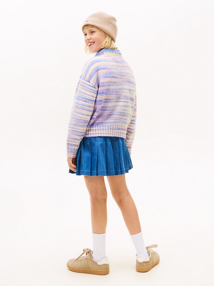 Tommy Hilfiger Strickpullover MELANGE SWEATER mit Woll-Anteil, Regular fit, Kinder bis 16 Jahre – Bild 5 von 5