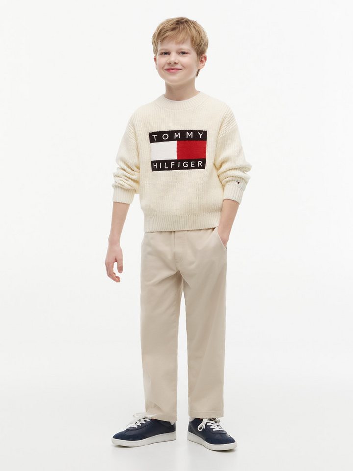 Tommy Hilfiger Strickpullover Regular fit, für Kinder bis 16 Jahre – Bild 5 von 5