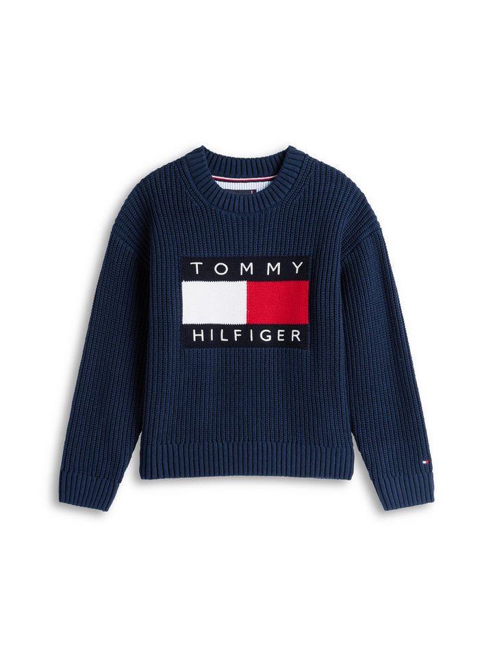 Tommy Hilfiger Strickpullover Regular fit, für Kinder bis 16 Jahre – Bild 4 von 5