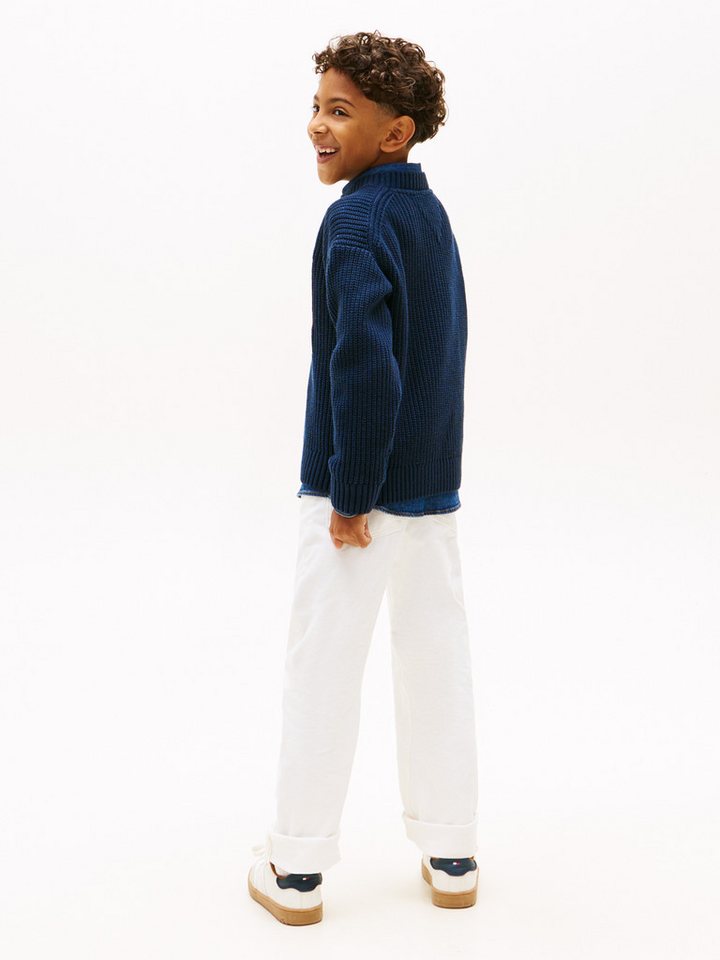 Tommy Hilfiger Strickpullover Regular fit, für Kinder bis 16 Jahre – Bild 5 von 5