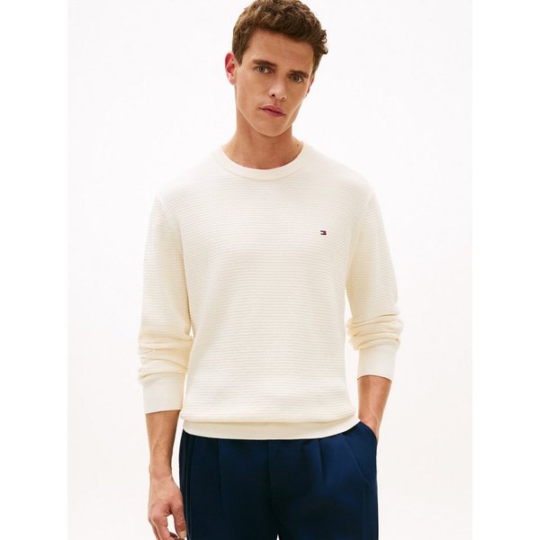 Tommy Hilfiger Strickpullover SEASONAL STRUCTURE CREW NECK strukturiert