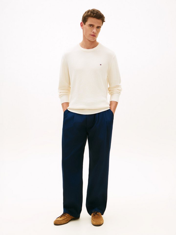 Tommy Hilfiger Strickpullover SEASONAL STRUCTURE CREW NECK strukturiert – Bild 3 von 5